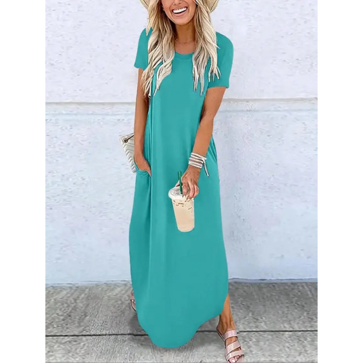 Women's Summer Round Neck Maxi Dress