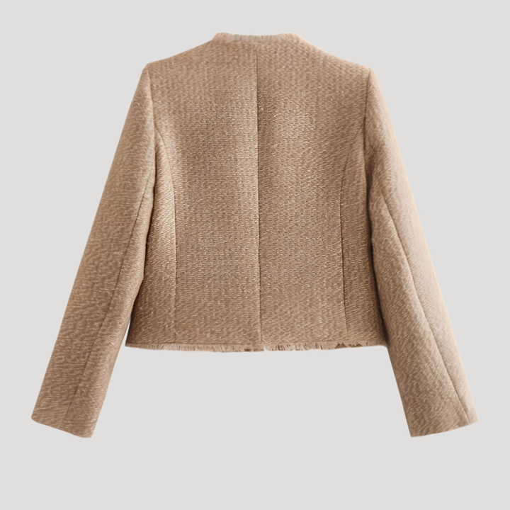Textured Button-Up Women's Jacket