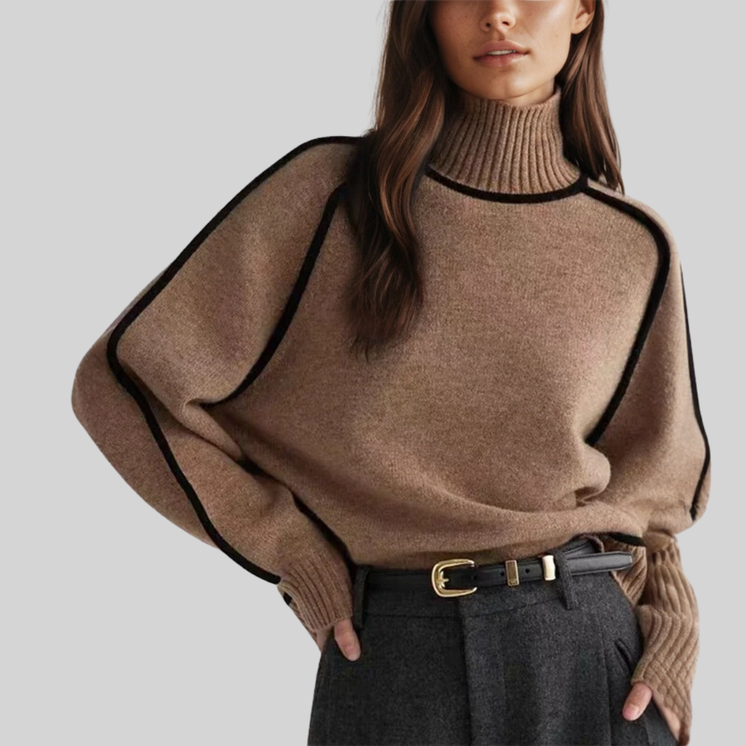 Emilie Turtleneck Sweater - Elena Harper