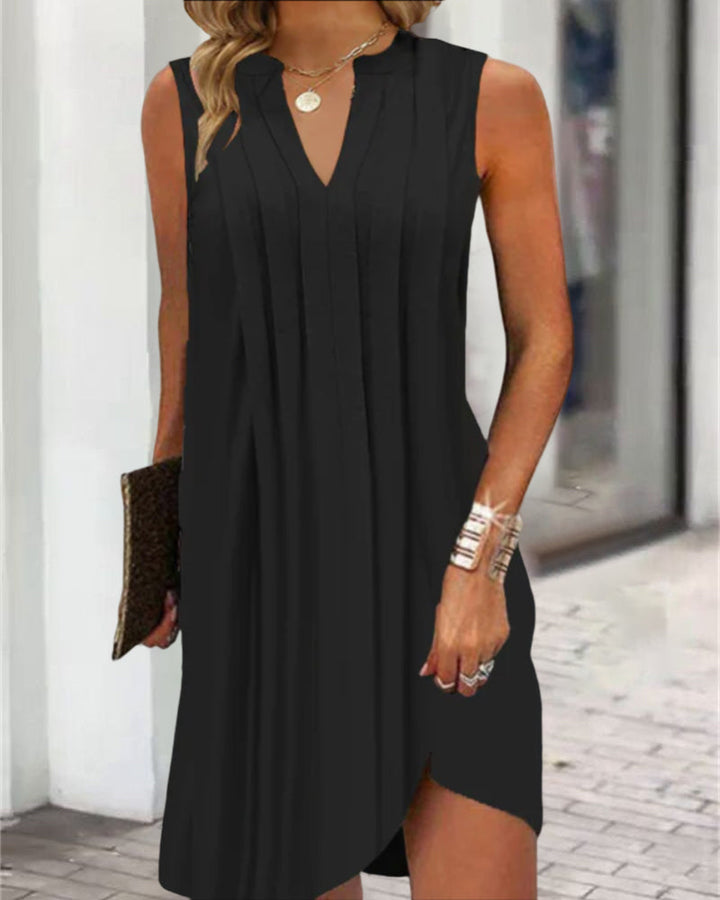 Women's Sleeveless Flowy Summer Dress - Comfortable Casual Holiday Wear