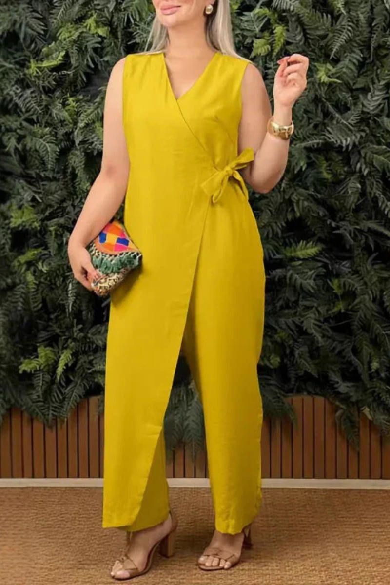 Lena Elegant Jumpsuit, view 3 - Elena Harper