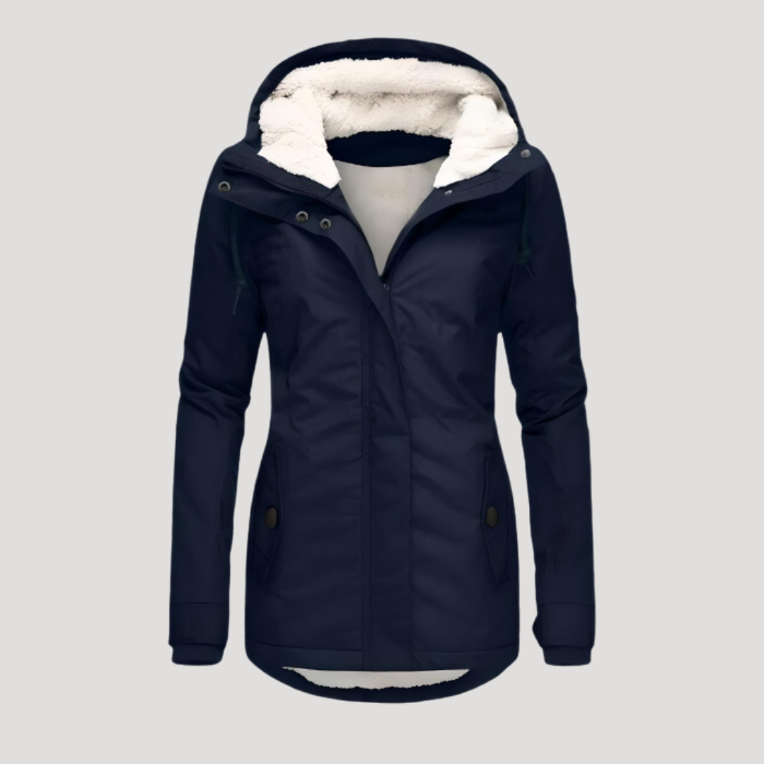 Women's Hooded Borg-Lined Jacket