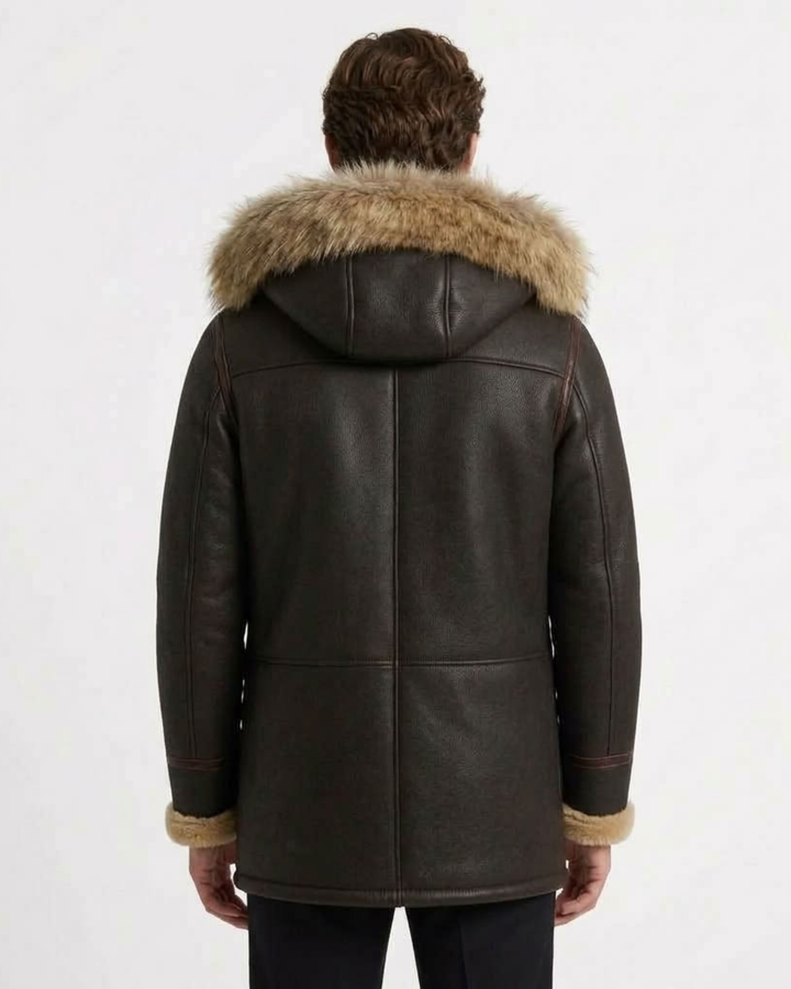 Structured Winter Hooded Jacket for Men
