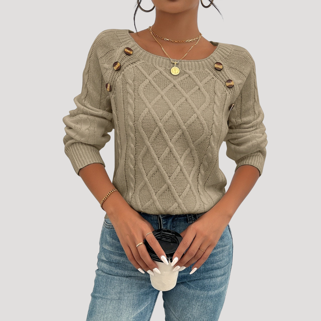 Twisted Knit Women's Sweater