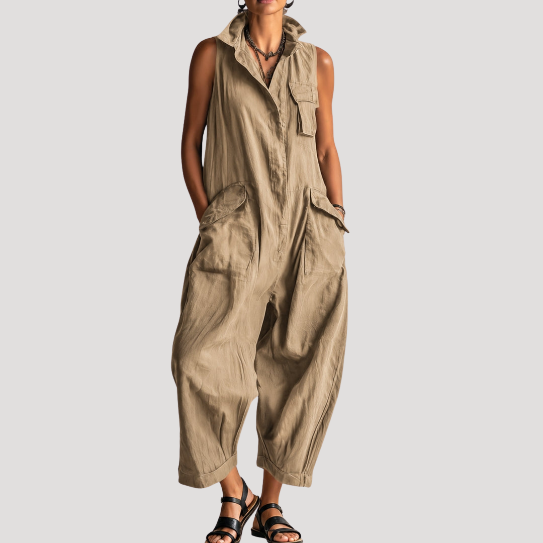 Loose-Fitting Sleeveless Summer Jumpsuit for Women