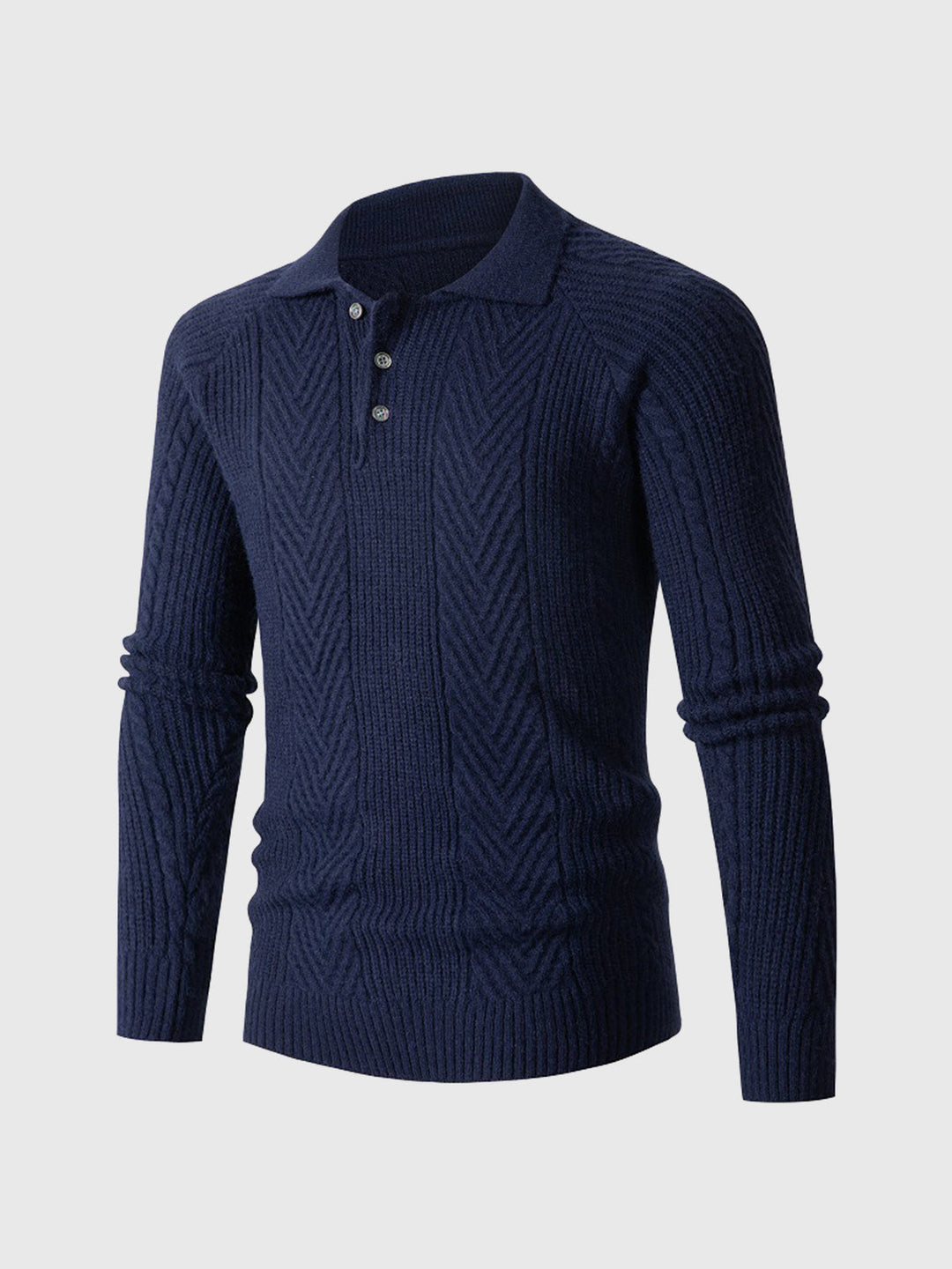 Henley Polo Sweater