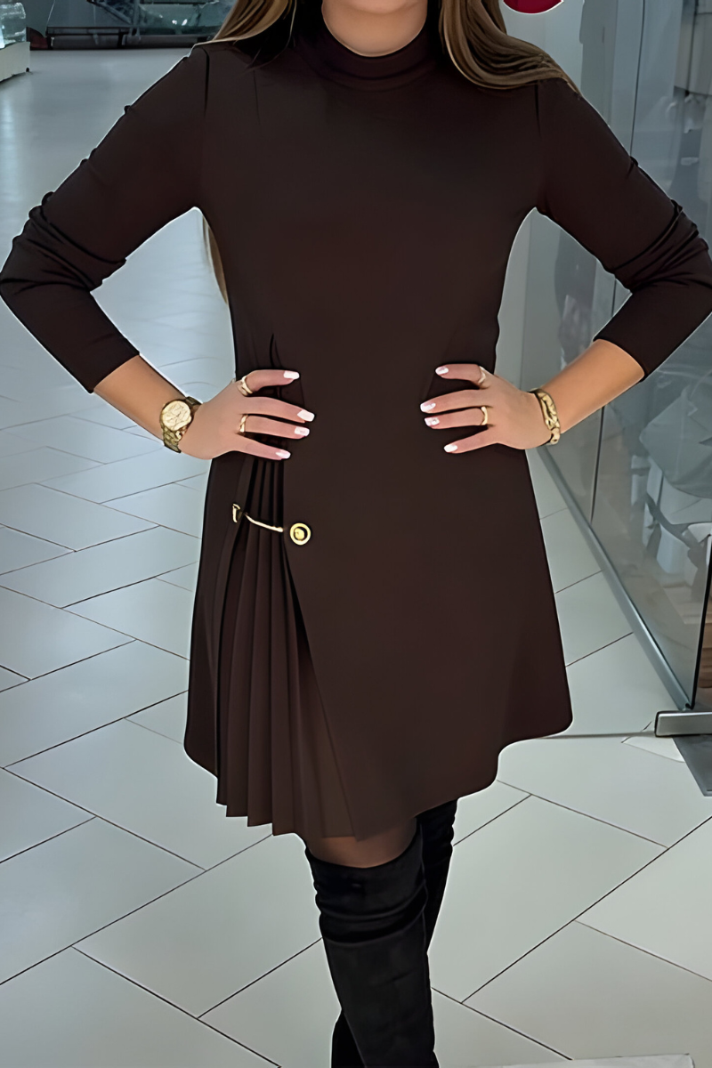 Cora™ | Elegant Pleated Mini Dress