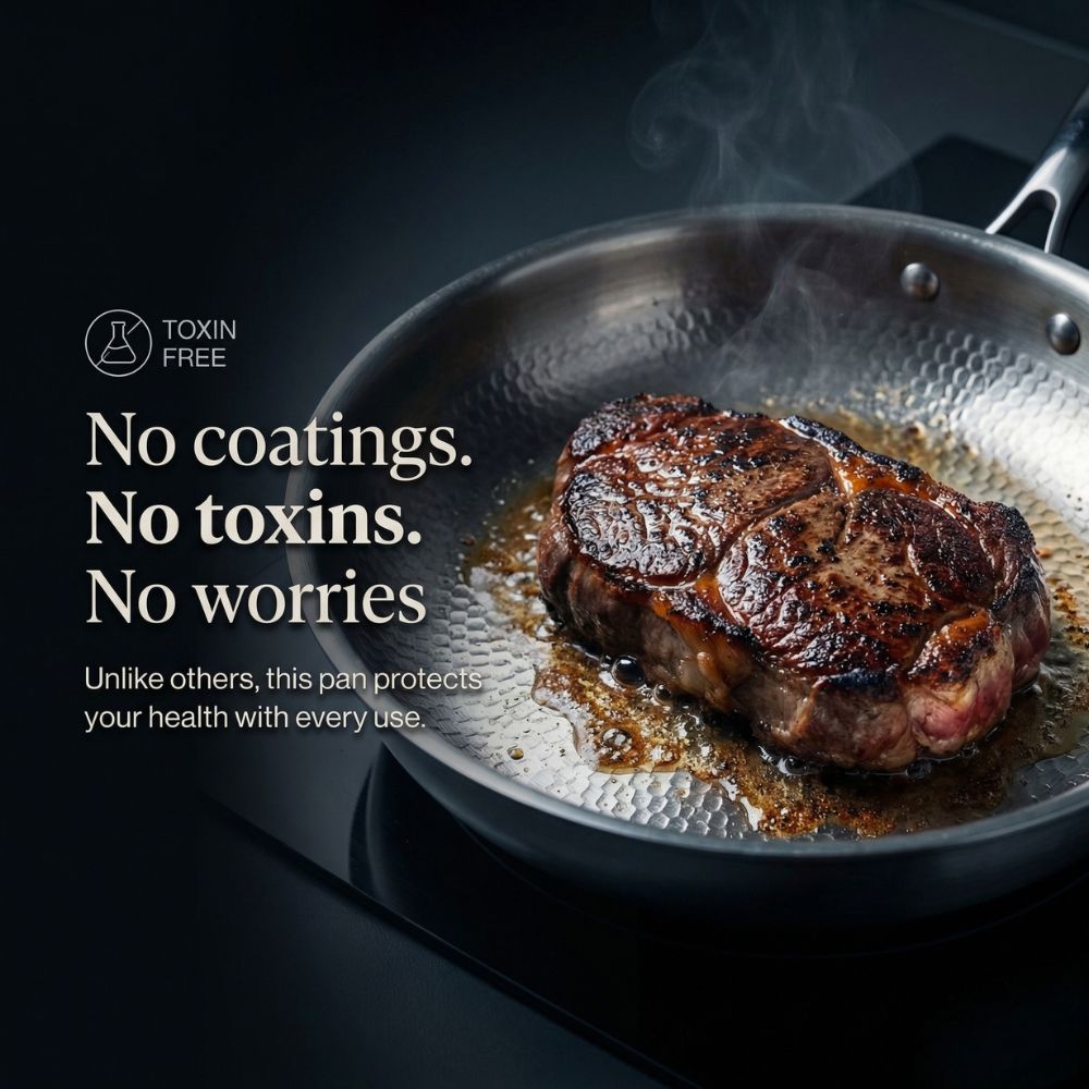 Titanium Cooking Pot with Non-Stick Coating - Durable Cooking