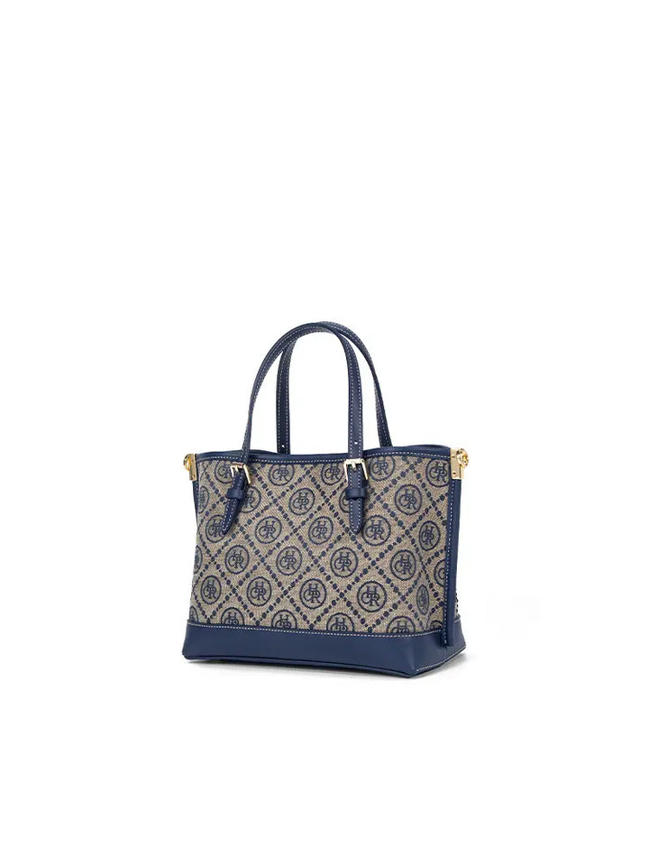 New Jacquard Star Mini Top Handle Tote Bag, view 4 - Elena Harper