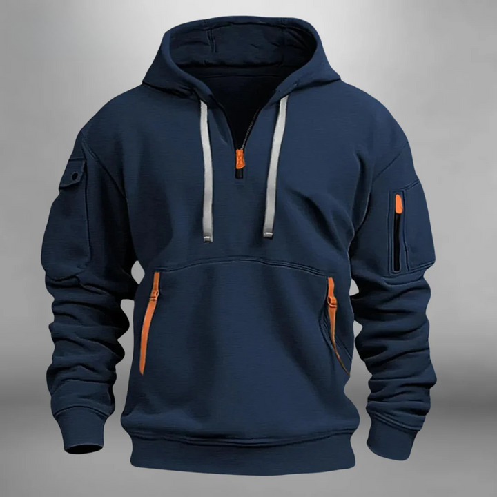 CONOR – CASUAL ZIP HOODED SWEATSHIRT