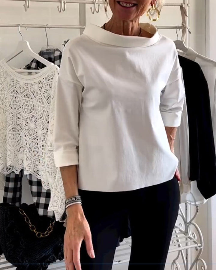 Wiebke I Comfortable 3/4-sleeve Blouse - Elena Harper