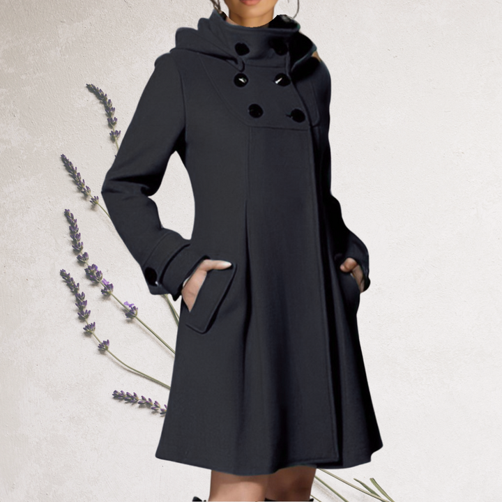 Refined Knee-Length Trench Coat for Women, view 4 - Elena Harper