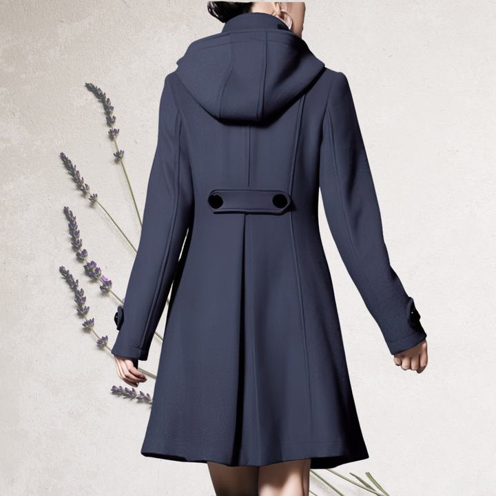 Refined Knee-Length Trench Coat for Women, view 6 - Elena Harper