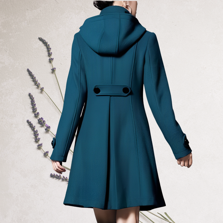 Refined Knee-Length Trench Coat for Women, view 5 - Elena Harper