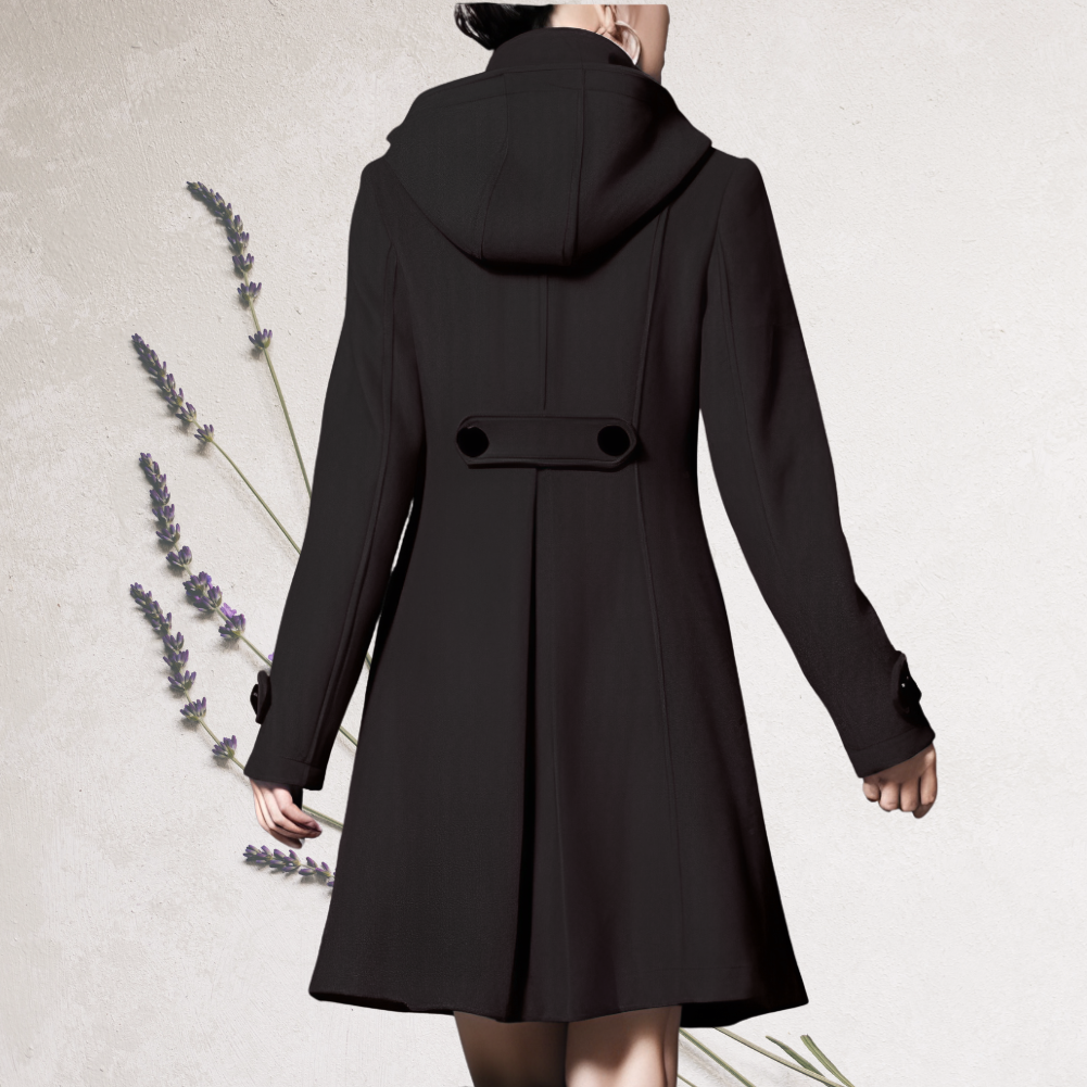 Refined Knee-Length Trench Coat for Women, view 7 - Elena Harper
