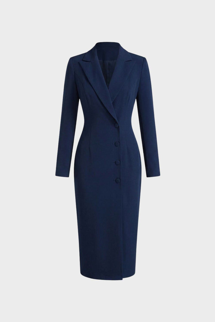 Women's Blazer Dress | Midi Long Sleeve