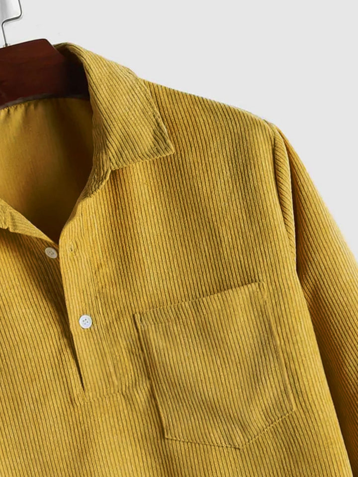 Long Sleeve Button-down Shirt for Men - Elena Harper