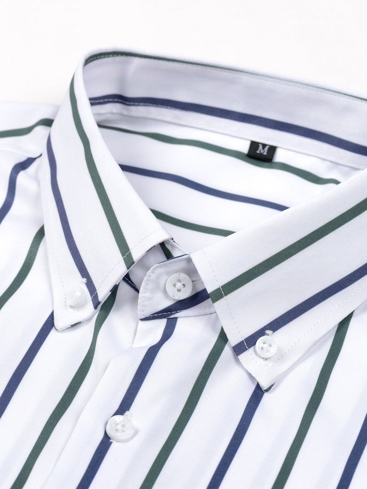 Chemise À Manches Longues À Rayures Avec Boutons - Elena Harper