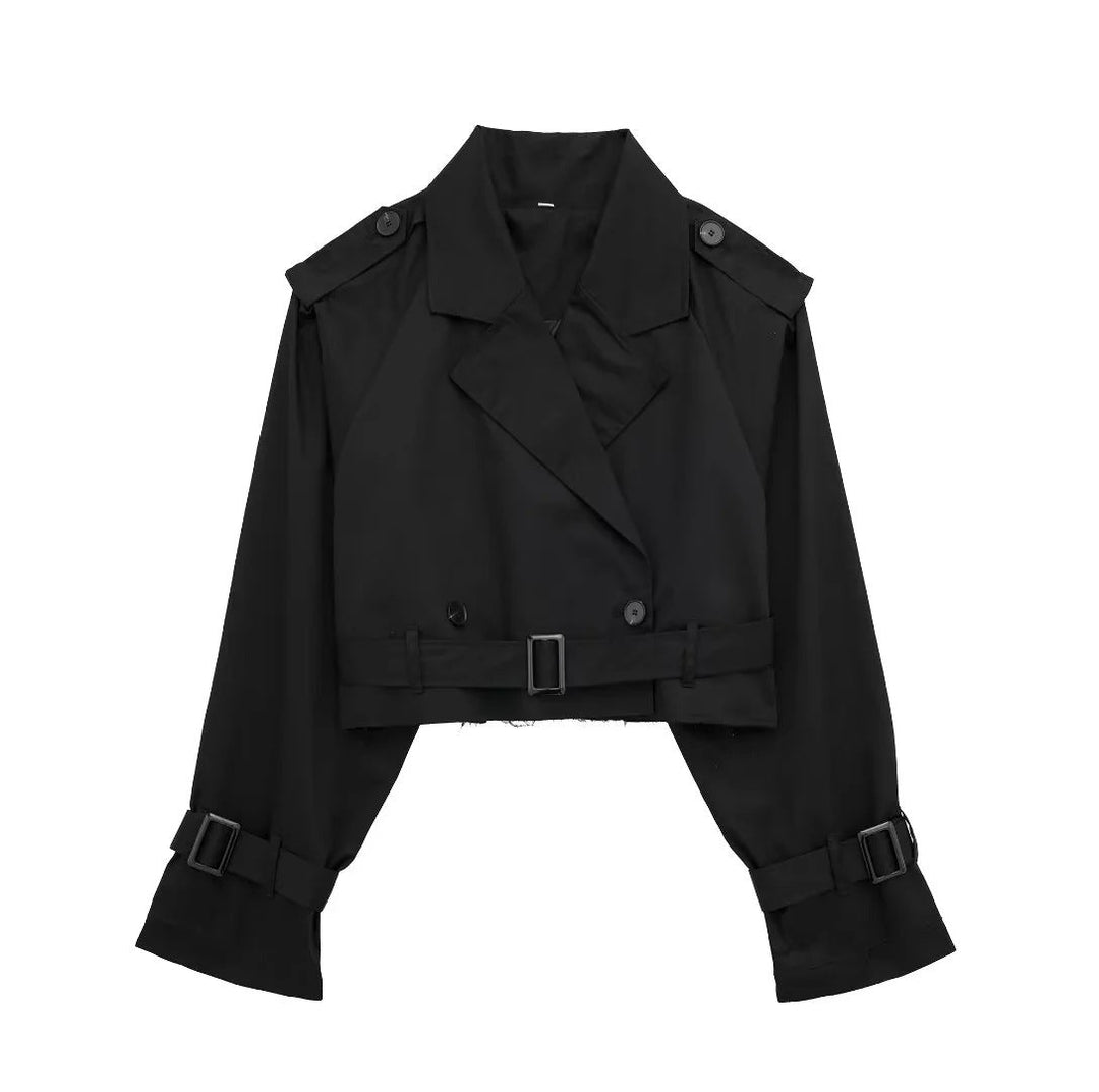 Yara - Stylish Short Trench Coat