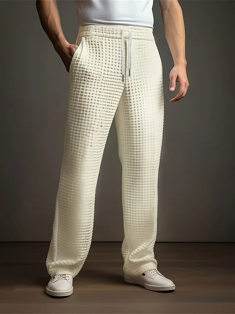 Salvatore Relaxed Textured Pants, view 2 - Elena Harper