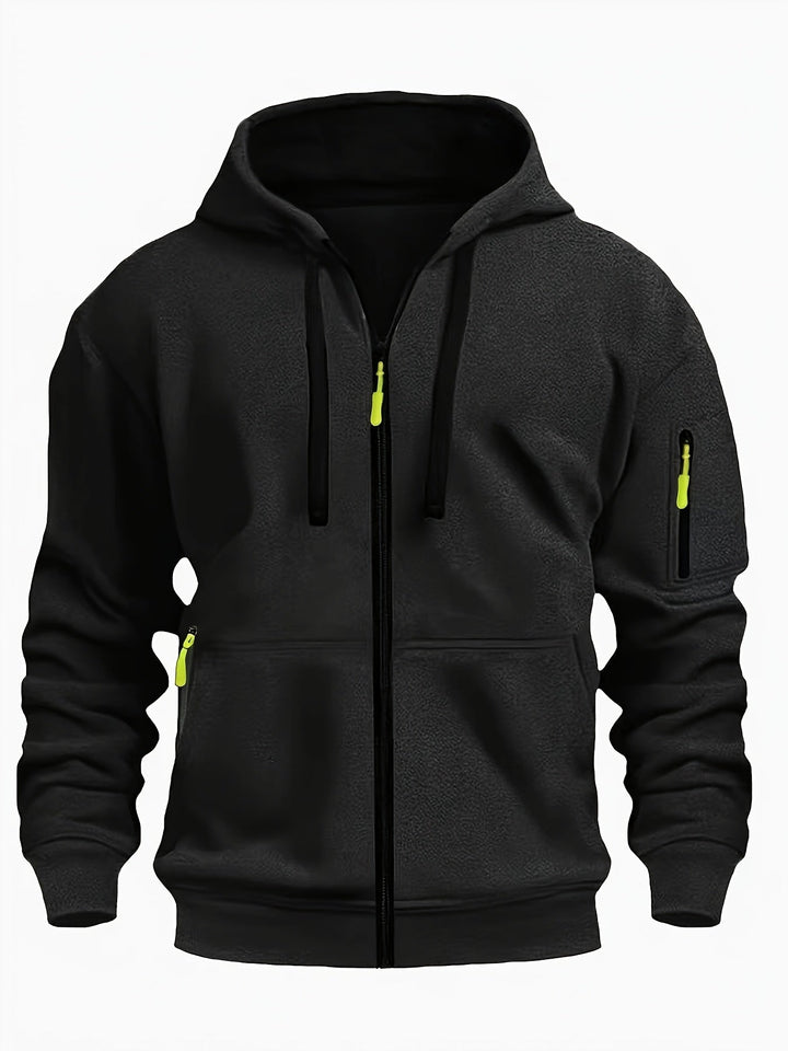 Men's Zip-Up Hoodie Casual & Comfortable Everyday Outerwear, view 4 - Elena Harper