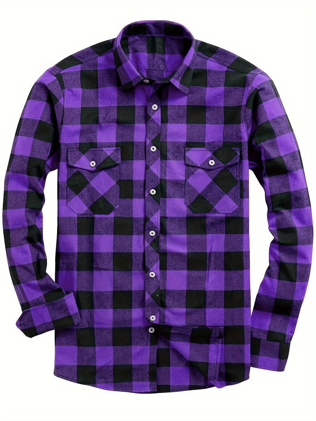 ELENA HARPER™  |  CHECKED SHIRT WITH BUTTONS FOR MEN