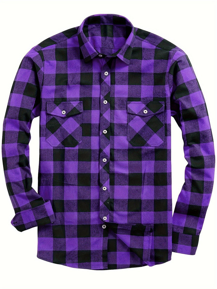 LAURENT MONACO | CHECKED SHIRT WITH BUTTONS FOR MEN