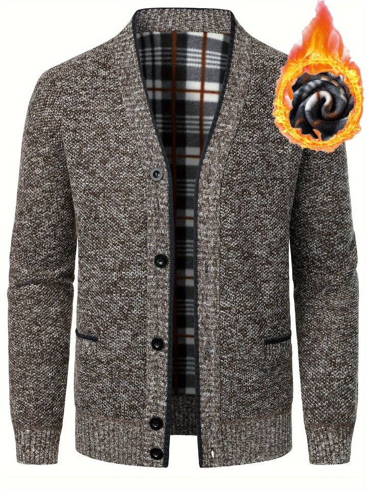 ELENA HARPER™  |  MEN'S KNITTED CARDIGAN