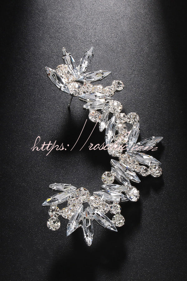 Non-pierced Rhinestone Clip-on Earrings