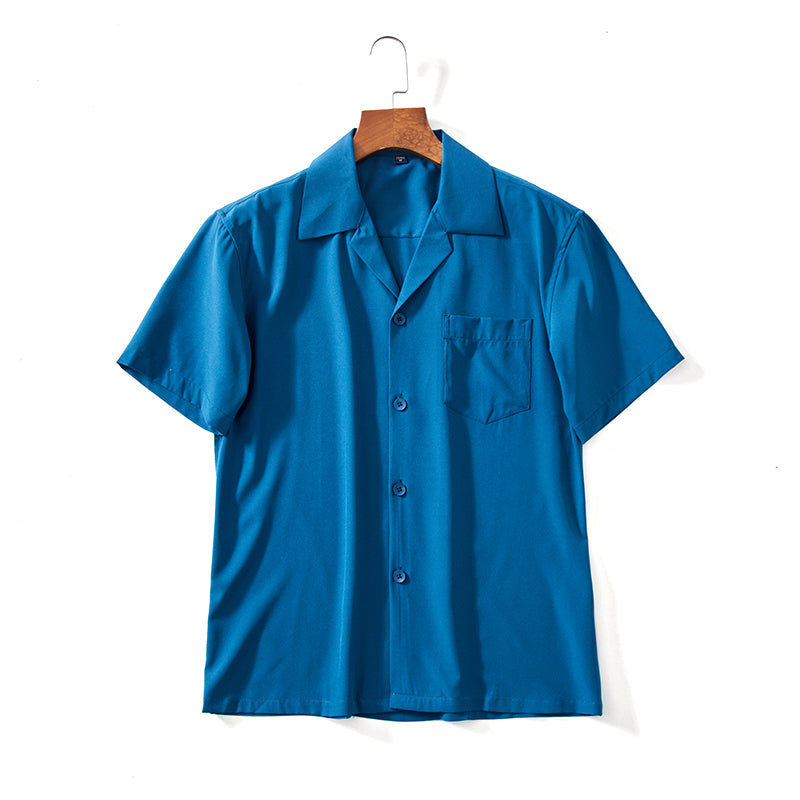 Cuban Collar Shirt for Men - Elena Harper