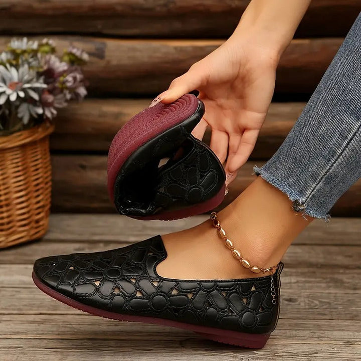 Veronica Breathable Flat Shoes, view 6 - Elena Harper