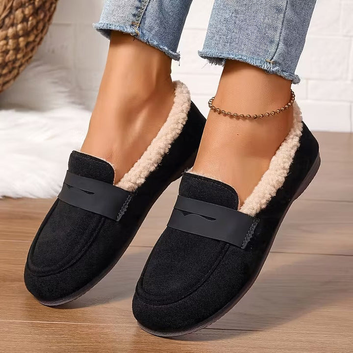 Adley Lined Winter Moccasins, view 5 - Elena Harper