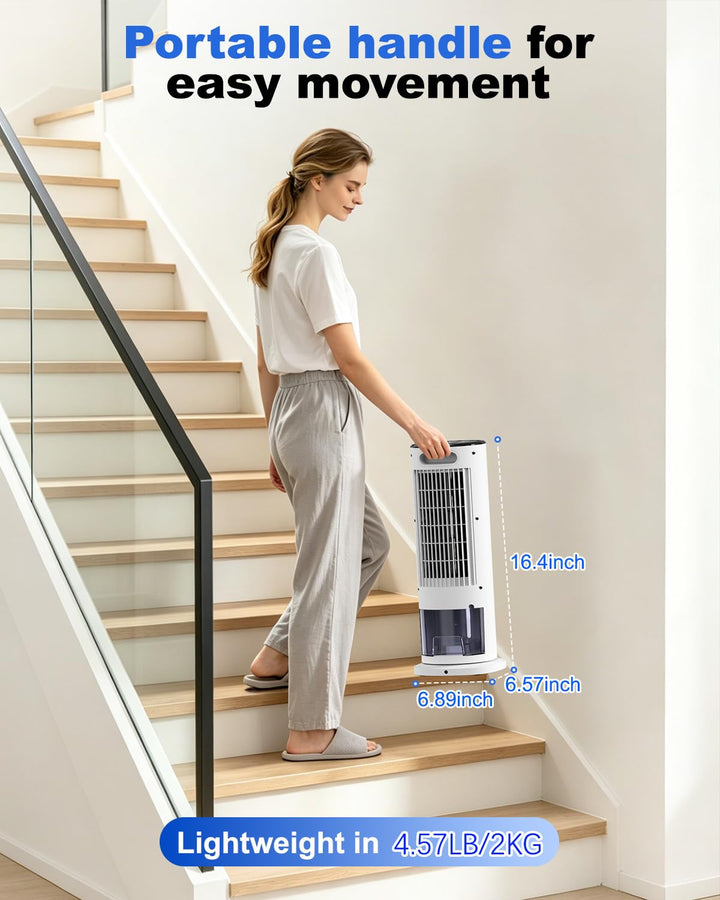 4-in-1 Portable Air Cooler with Remote Control & Mist Function