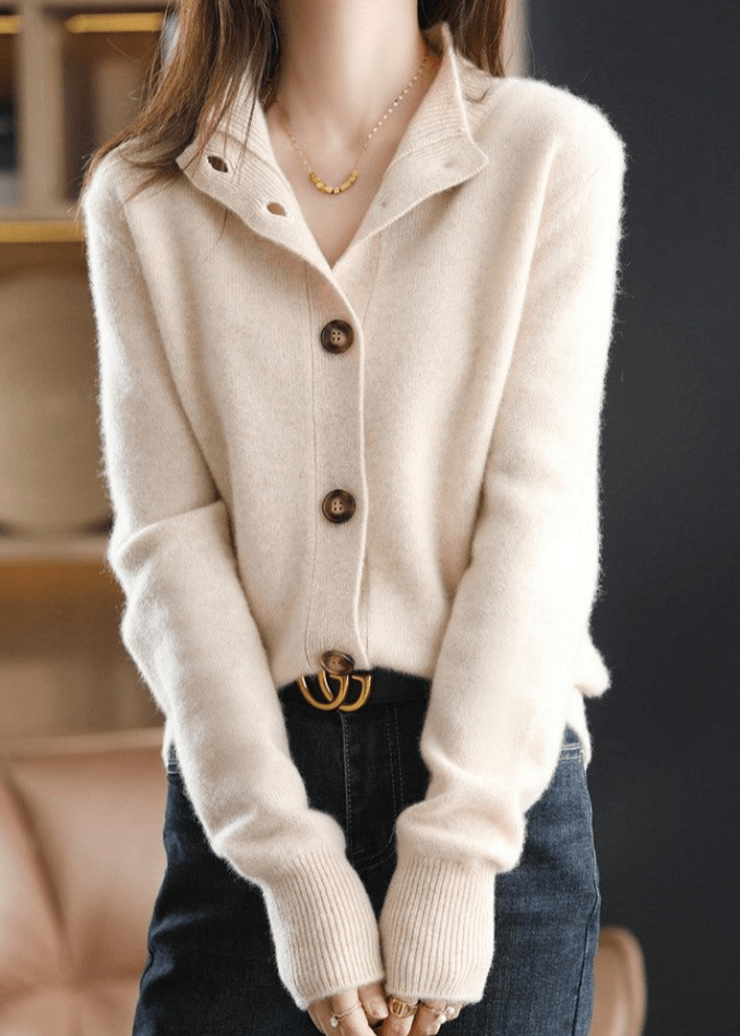 Fern Cardigan With Elegant Buttons - Elena Harper