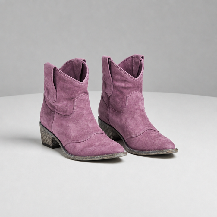 Arles Vintage Western Ankle Boots