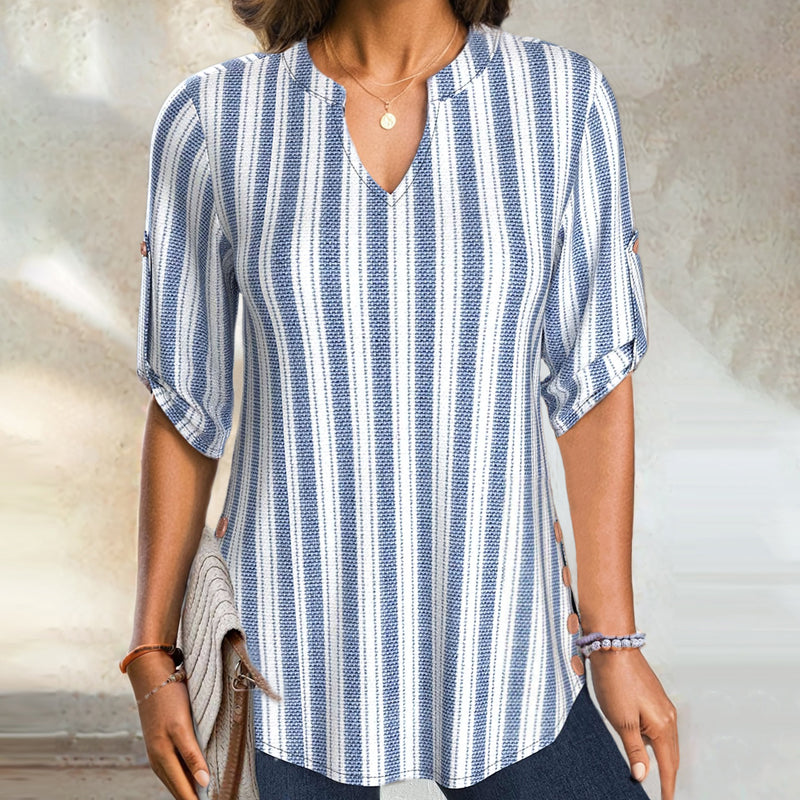 Casual Striped Blouse