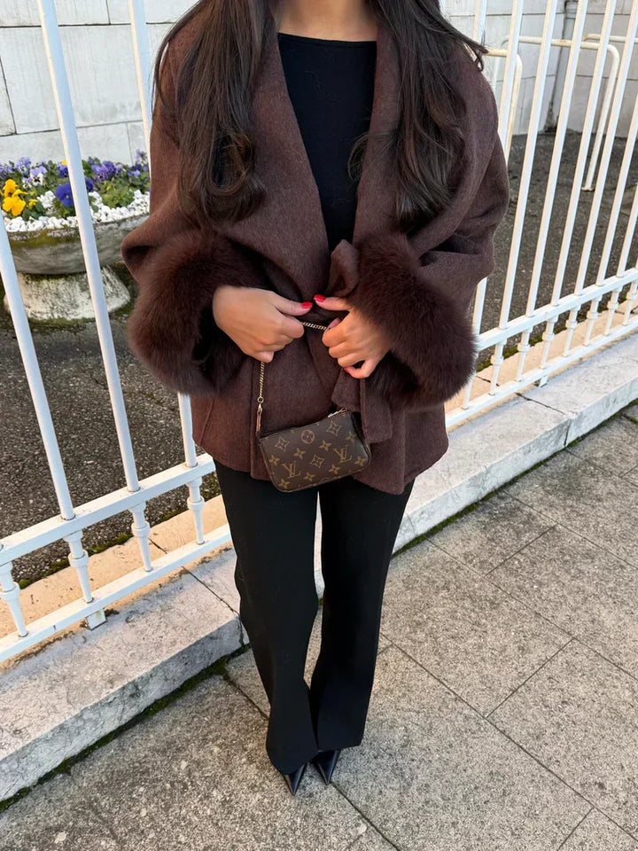 Noridale Elegant Custom Velvet Coat, view 7 - Elena Harper