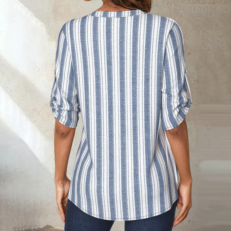 Casual Striped Blouse