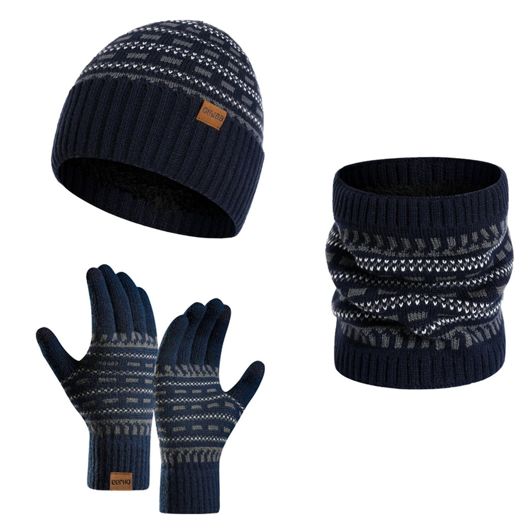 3-piece winter set with hat, gloves, and scarf