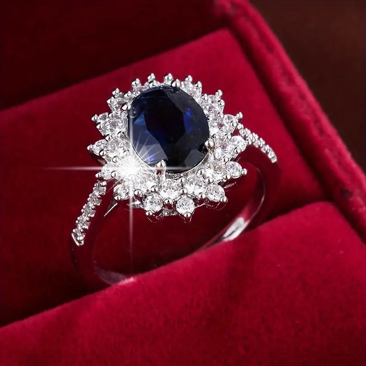 Verena Saphirae Ring White Gold - Elena Harper