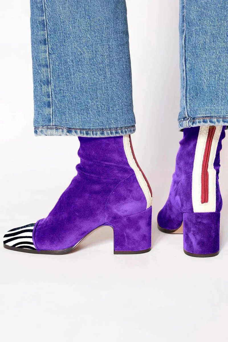 Elizabeth | Eye-catching Suede Ankle Boots with Leopard Accent