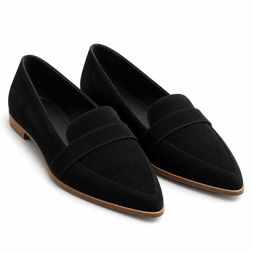 Siena Pointed-Toe Soft Suede Loafer