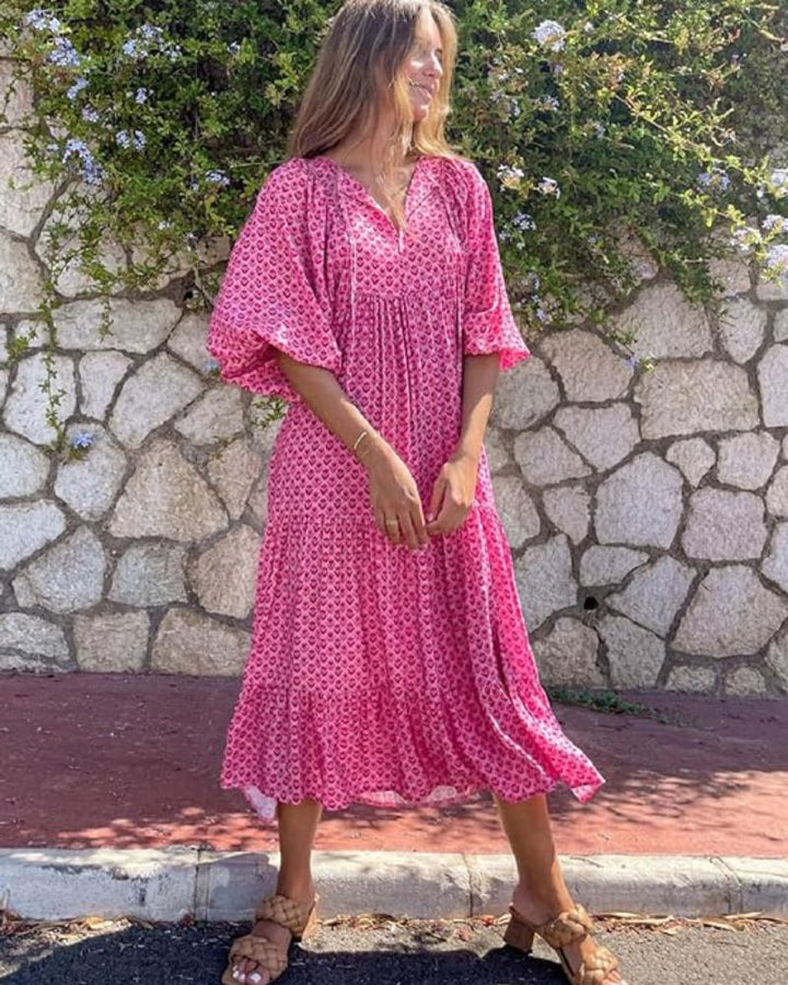 Sandy Comfortable and Trendy Long Dress - Elena Harper