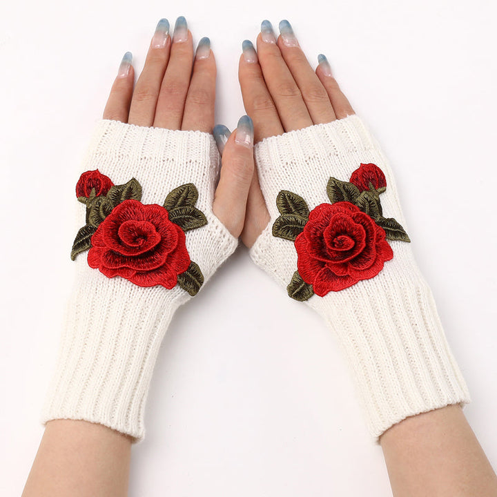 Warm Flower Gloves