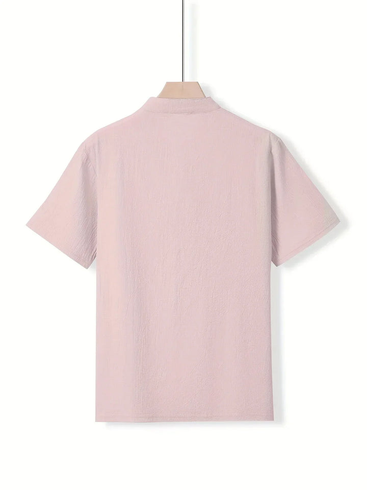 Markos Casual Short Sleeve Shirt with Button, view 7 - Elena Harper