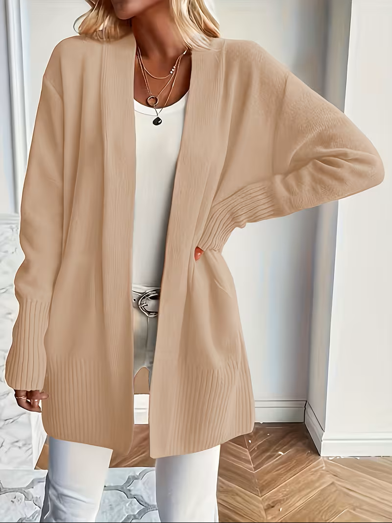 Caroline - Elegant Oversized Long Open Cardigan