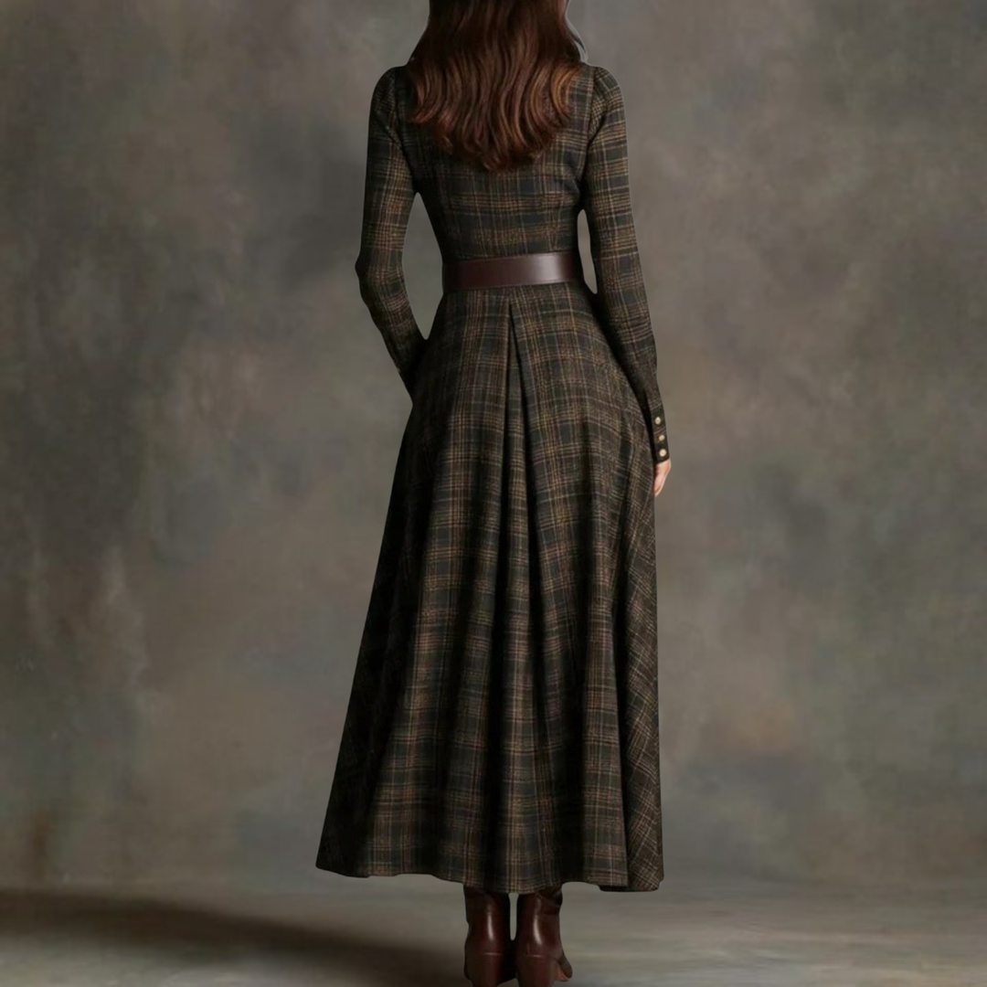 Sara Vintage Maxi Dress, view 3 - Elena Harper