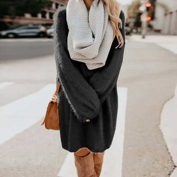 Mini Dress with Loose Sleeves