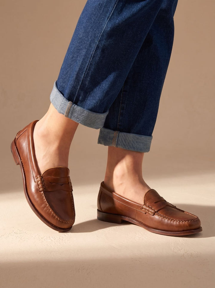 Eliana | Classic and Stylish Women's Penny Leather Loafers