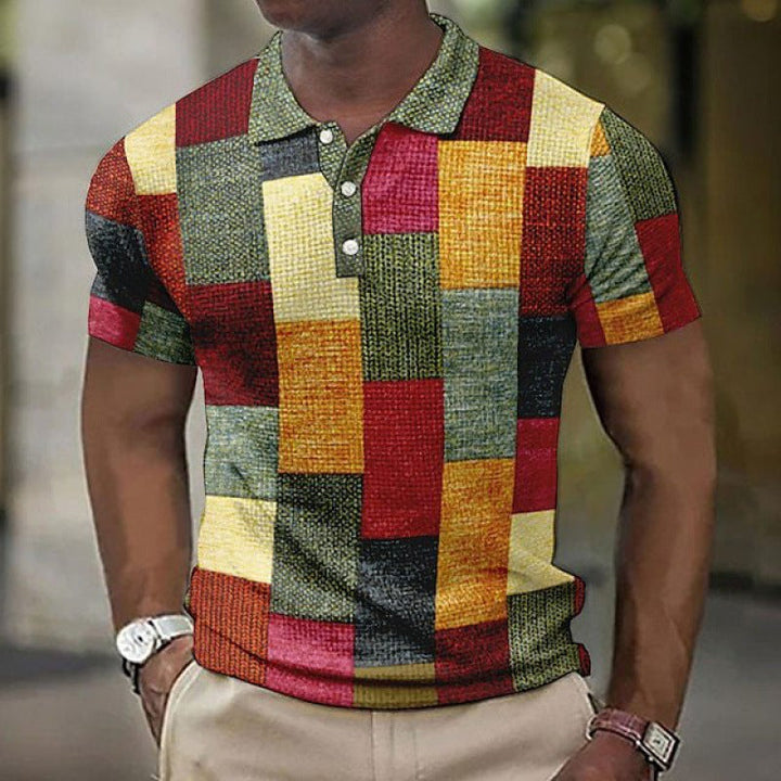 Elowen | Stylish Checkered Polo Shirt